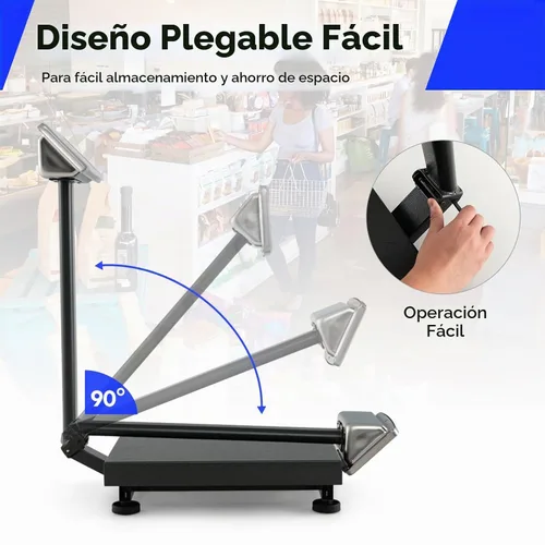 Vista 3 de Goplus Báscula digital de plataforma de 660 libras, báscula postal electrónica comercial con calculadora de precios de LB/kg, precisión de 0.1