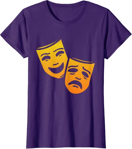 Vista 10 de Comedia y tragedia griega teatro máscaras camiseta