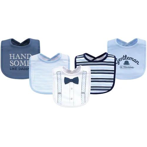 Vista 2 de Little Treasure Baberos unisex de algodón para bebé, Llama, talla única (paquete de 2)