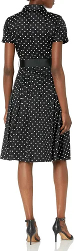 Vista 2 de Karl Lagerfeld Paris Vestidos de punto para mujer, color negro, talla M de EE. UU