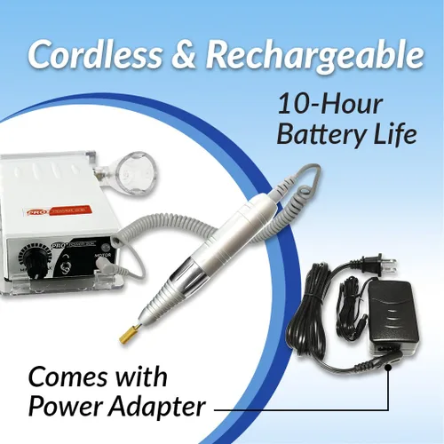 Vista 5 de Medicool Pro Power 20K - Taladro de uñas eléctrico portátil de 20 K, máquina profesional de 20,000 RPM para manicura y pedicura con kit de brocas, 1