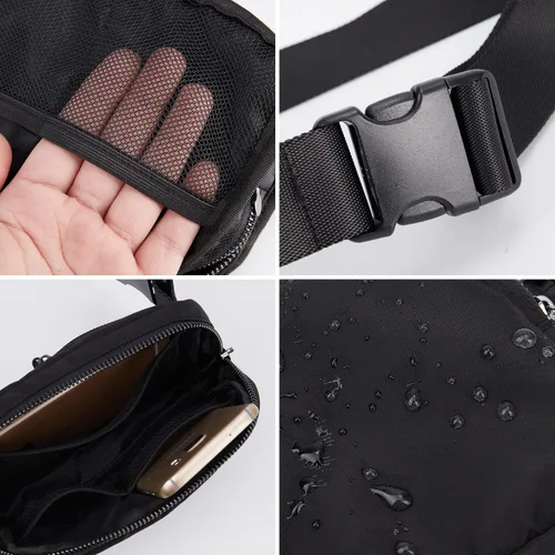 Vista 7 de Fanny Pack-P, Negro -, Riñoneras