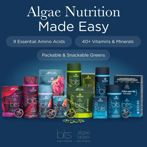 Vista 7 de RECOVERYbits - Tabletas orgánicas de Chlorella - Superalimento de algas a base de plantas - Clorofila - Pared celular agrietada - Energía - Sistema