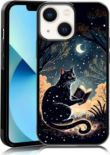 Vista 50 de Elegante funda de teléfono con diseño de gato Marie compatible con iPhone 11, funda de encaje dorado para iPhone, a prueba de golpes, rosa fucsia