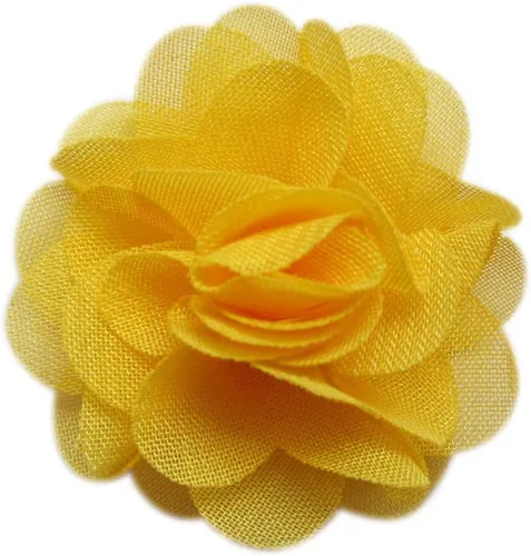 Vista 30 de YYCRAFT Paquete de 30 diademas de flores de gasa de 2 pulgadas, color rosa bebé