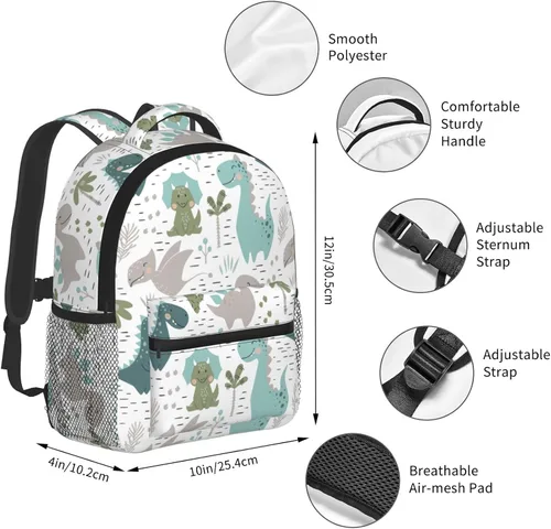 Vista 5 de YSBKN Mini mochila escolar de 12 pulgadas para niños y niñas, multicolor4, Mochilas Daypack