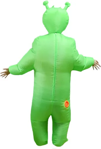 Vista 5 de Disfraz de alienígena inflable para jóvenes, unisex, Halloween y cosplay