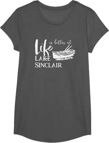Vista 42 de Life is Better at Lake Sinclair Georgia Camiseta Negro