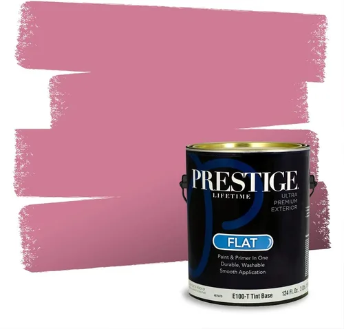 Vista 267 de Prestige Paints Pintura exterior e imprimación en uno, 1 galón, plano, coincidencia comparable de Valspar* Amber Rose*