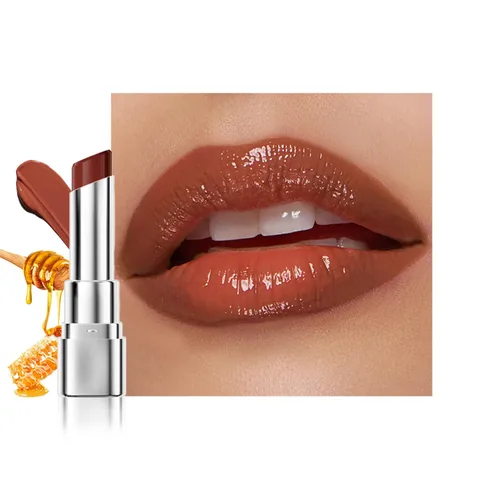 Vista 17 de Tinte labial marrón oscuro con tinte de miel, bálsamo labial, brillo labial, lápiz labial, tintes labiales hidratantes transparentes, color labial