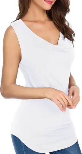 Vista 2 de Camiseta sexy de manga larga para mujer, tela elástica y con hombros descubiertos