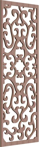 Vista 83 de 9 3/8 pulgadas de ancho x 24 3/8 pulgadas de alto x 1/4 de alto Smithfield paneles de pared de madera con calado, abedul