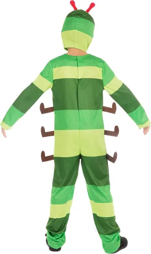 Vista 4 de Disfraz de oruga para niños, talla S