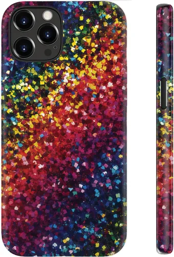 Vista 24 de Funda para iPhone 12 Mini, compatible con carga inalámbrica, protección de doble capa con elegante diseño de flores silvestres, silicona suave +