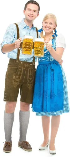 Vista 6 de party greeting Calcetines largos bordados bávaros alemanes Lederhosen calcetines para traje tradicional de Oktoberfest traje Trachten