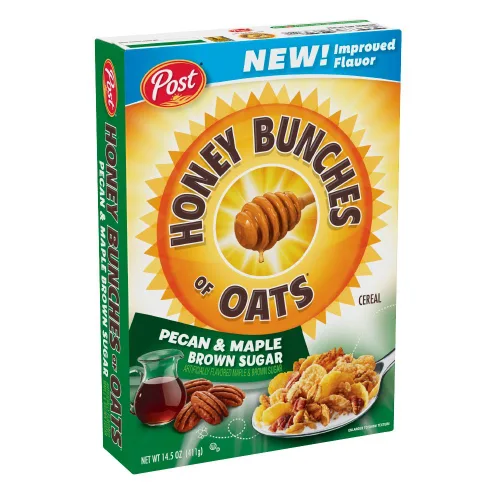 Vista 3 de Post Honey Bunches of Oats Crujiente de cereal tostado, 48 oz (paquete de 4)