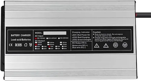 Vista 2 de Nuevo 48V 15A RXV Cargador de batería para carro de golf Ez-Go EZgo TXT con conector RXV 3 clavijas