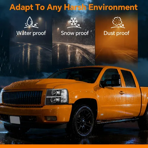 Vista 5 de G-PLUS Faros delanteros LED DRL, compatible con Chevy Silverado 2500 3500 2007-2014 y modelos HD/compatible con Chevy Silverado 1500 2007-2013
