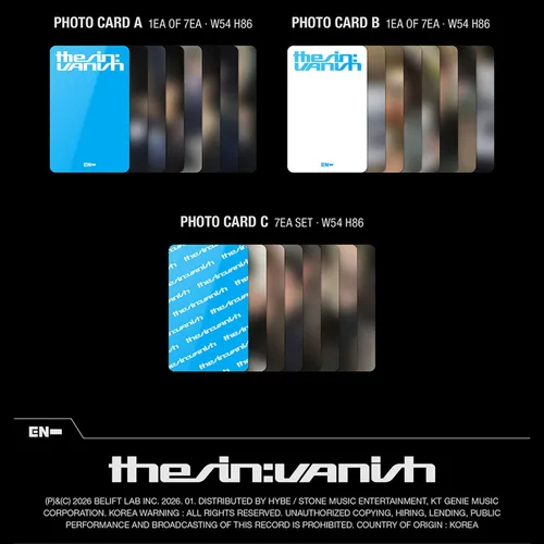 Vista 4 de THE SIN : VANISH El séptimo mini álbum Weverse Albums Ver. Tarjeta QR + tarjeta de lista de seguimiento + tarjeta fotográfica + 2 insignias de pin +
