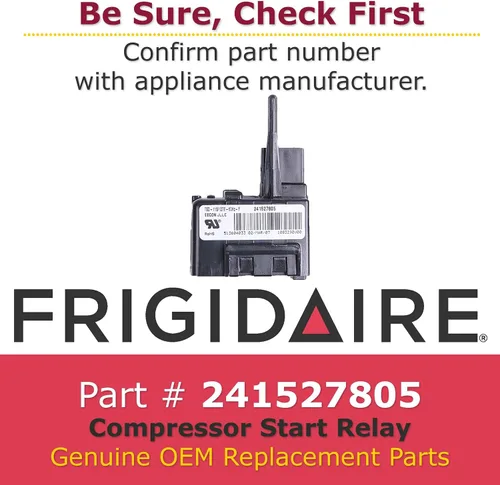 Vista 3 de Frigidaire 241527805 Relé genuino del comienzo del compresor del OEM para los refrigeradores