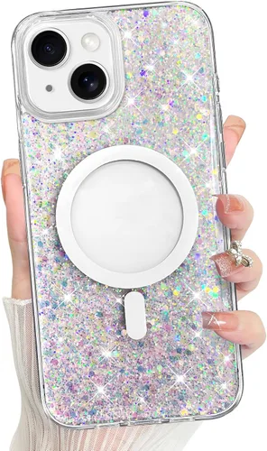 Vista 101 de Bonoma - Funda para iPhone 17 Pro Max 2025 con cristales brillantes, purpurina brillante