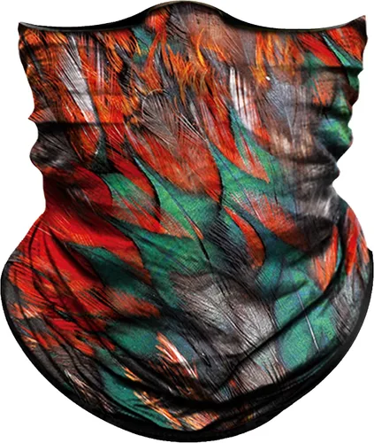 Vista 23 de Obacle Máscara Facial Sin Costuras Rave Bandana Hombres Mujeres para Protección contra Polvo Sol Viento Plátano hoja verde
