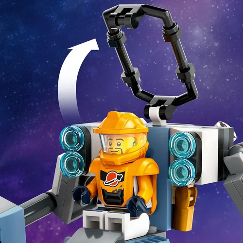 Vista 6 de LEGO City Space Construction Mech Suit Building Set, divertido juguete espacial para niños de 6 años en adelante, idea de regalo espacial para niños