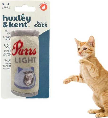Vista 9 de Huxley & Kent Juguete de peluche para gatos, Toto's Pawdka, relleno de hierba gatera fuerte, juguete interactivo de felpa para gatitos y gatos
