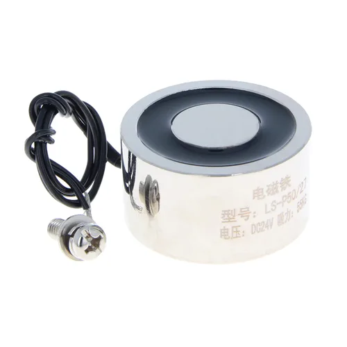 Vista 24 de Heyiarbeit 12V DC 50N Imán de elevación eléctrica electroimán solenoide Ascensor Holding 25mmx20mm