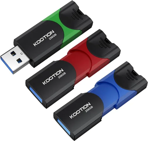 Vista 13 de Unidad flash USB 3.0 KOOTION 10 Pack 16GB 16G Unidad flash USB 3.0 retráctil con indicador LED de alta velocidad para almacenamiento y transferencia