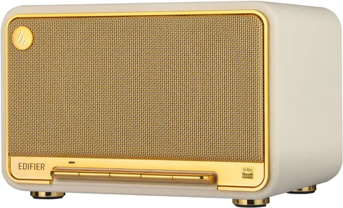 Vista 9 de Edifier Altavoces inalámbricos de mesa D32 de 60 W RMS, audio de alta resolución Bluetooth 5.3 compatible con LDAC, portátil retro de madera Negro