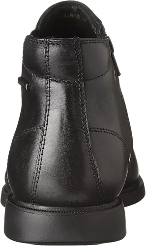 Vista 3 de Geox Botas Chelsea de caña baja para hombre, Negro