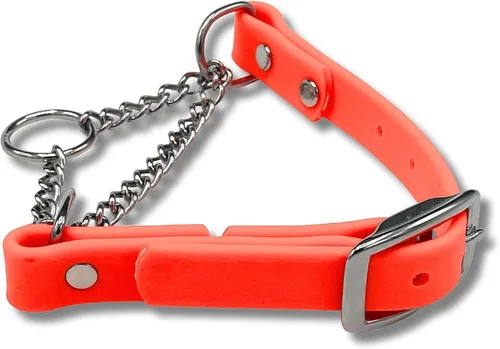 Vista 24 de Collar de Martingala para Perros, Biothane, Hardware de Acero Inoxidable, Sin Tirones, Fabricado en Estados Unidos, Grado Profesional, XXS, Negro