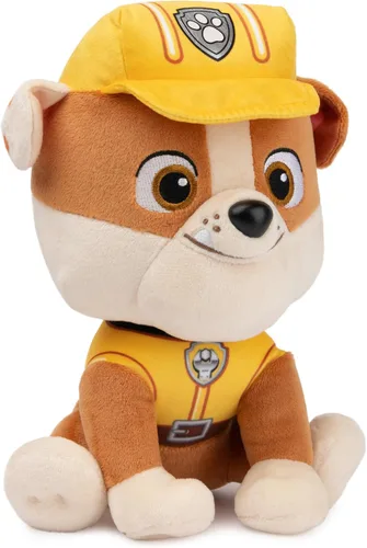 Vista 2 de GUND Patrulla Canina Rubble en uniforme de construcción de marca para edades de 1 y más, 22,9 cm (los estilos pueden variar)