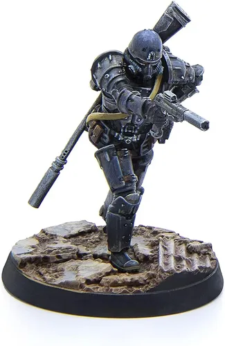 Vista 7 de Modiphius Entertainment Ltd Fallout Wasteland Warfare: Brotherhood of Steel - Patrulla de Combate - 6 miniaturas, sin pintar, figura de 1.260 in, RPG