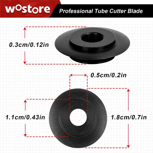 Vista 5 de Wostore - Juego de 20 cuchillas de repuesto para tubos y tubos de cobre