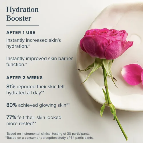 Vista 3 de HERITAGE STORE Hidratante facial de agua de rosas, gel hidratante calmante con complejo de rosas, niacinamida y ácido hialurónico, cuidado
