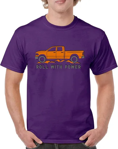 Vista 71 de Tee Hunt Camisetas gráficas y camisetas sin mangas para hombre Roll with Power Pickup Truck