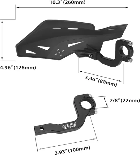 Vista 2 de Protectores de mano para cuatrimoto de 7/8 de pulgada, 0.866 in, para Sur Ron ATV Pit Bike Off Road Motocross Enduro MX Motocycle Bicicleta