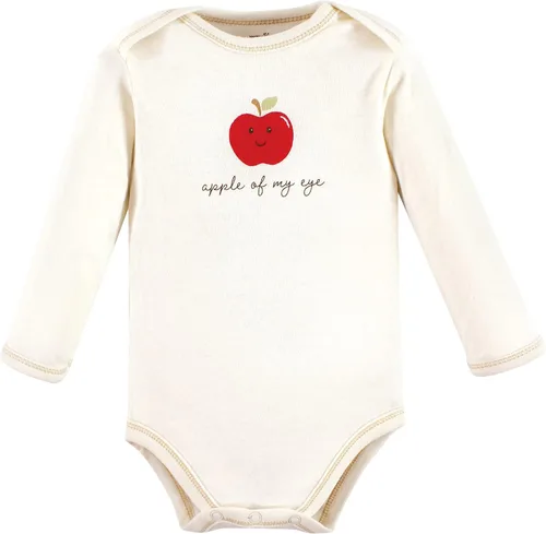 Vista 6 de Touched by Nature baby-girls Organic Cotton Long-sleeve Bodysuits