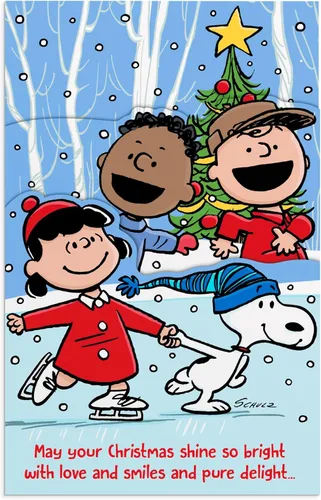 Vista 3 de DaySpring - Peanuts - Que tu Navidad brille con luz propia - 18 tarjetas navideñas en caja y sobres (U1010)