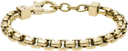 Vista 10 de A X Armani Exchange - Pulsera de cadena de acero inoxidable para hombre