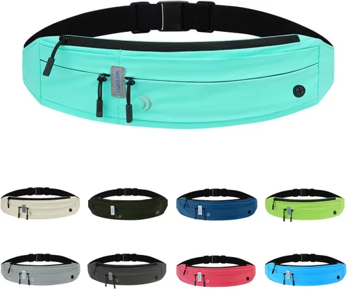 Vista 16 de WATERFLY Cinturón Riñonera para Correr: Paquete de Cintura para Corredor Maratón Jogging Deporte Ejercicio Fitness Soporte de Teléfono Cinturón