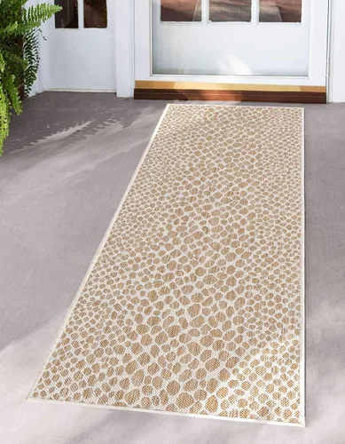 Vista 37 de Unique Loom Outdoor Collection Alfombra de área - Ciudad del Cabo (2' 2' x 3' 1' Rectángulo, Azul/Oliva)