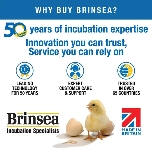 Vista 9 de Brinsea Mini II EX Connect App Controlled Egg Incubator with Automatic Humidity Control and Egg Turning for Hatching 7 Chicken, Quail, Other Eggs.