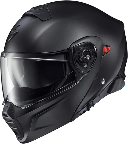 Vista 3 de ScorpionEXO GT930 Dual Open Full Face Modular Transformer Casco Integrado EXO-COM Bluetooth Sistema de comunicación DOT ECE aprobado