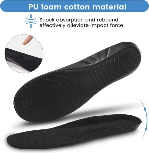 Vista 4 de Plantillas para zapatos, plantillas de espuma viscoelástica, plantillas ortopédicas para fascitis plantar, que proporcionan una excelente absorción