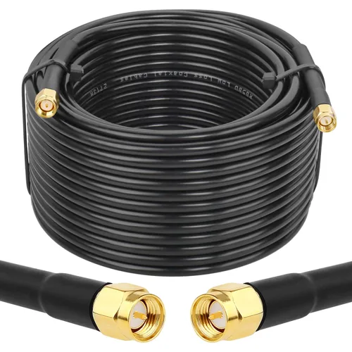 Vista 12 de Cable RG58 SMA - Extensión de cable SMA macho a macho de baja pérdida de 3 pies de 50 ohmios para aplicaciones de antena de radio 3G/4G/LTE/GPS/RF