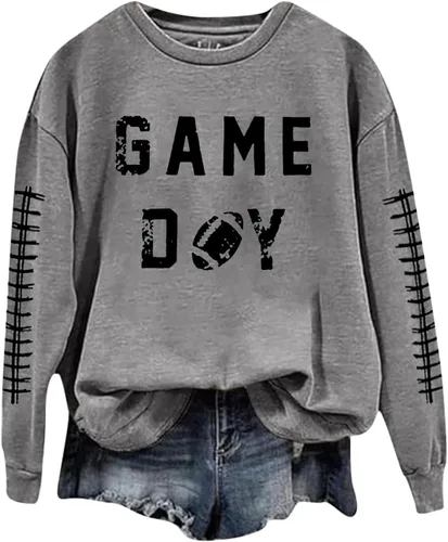 Vista 20 de Sudadera casual para mujer, manga larga, con cuello redondo, ropa de primavera, tallas S-3XL