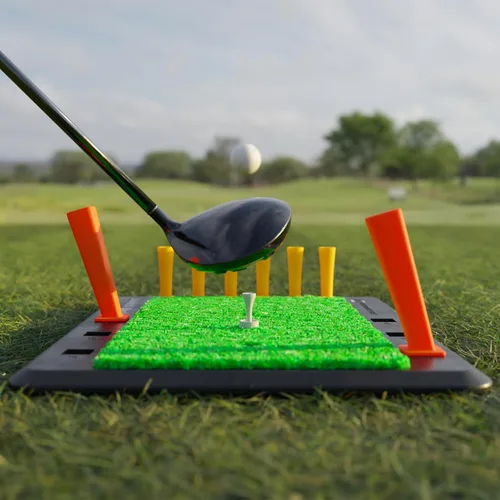 Vista 2 de Performance Golf Entrenador de swing de golf de plataforma de lanzamiento - Herramienta de dominio de Slice I Swing por Hank Haney I Comentarios